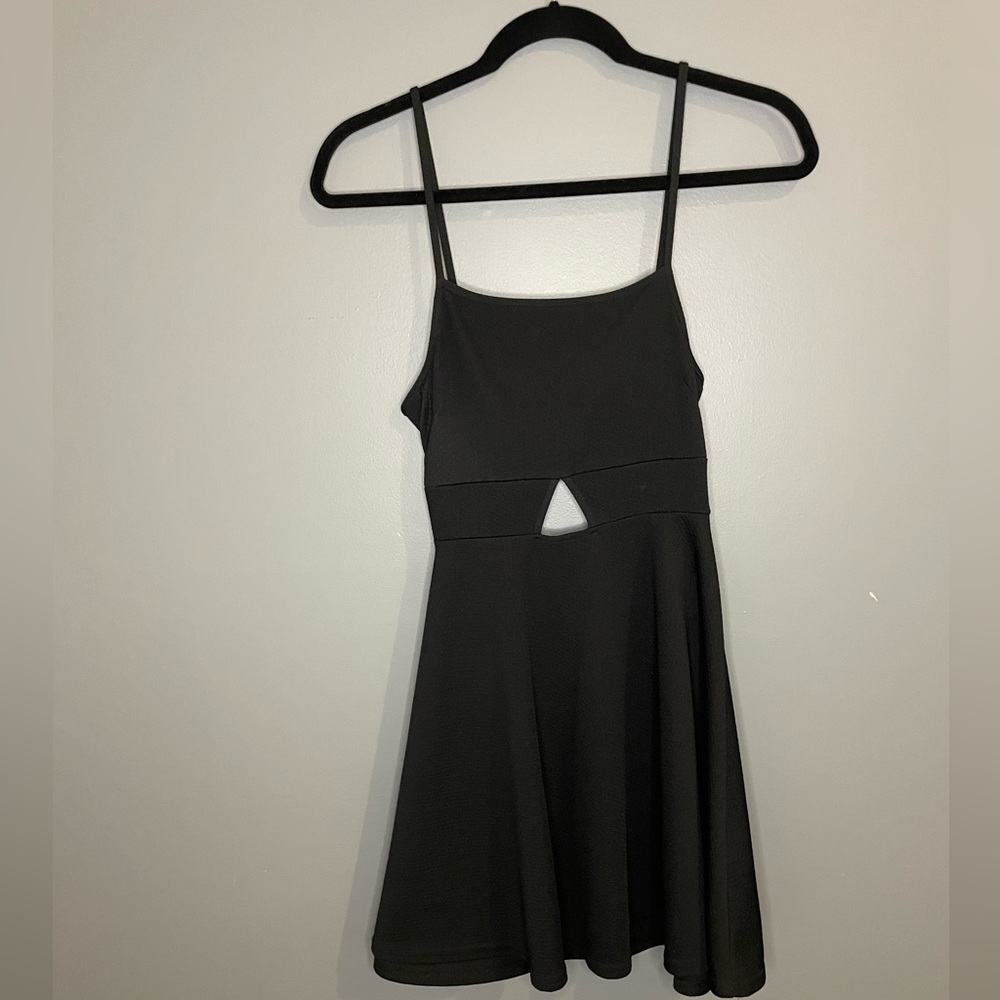 Oh My Love Black Spaghetti Strap Formal Dress